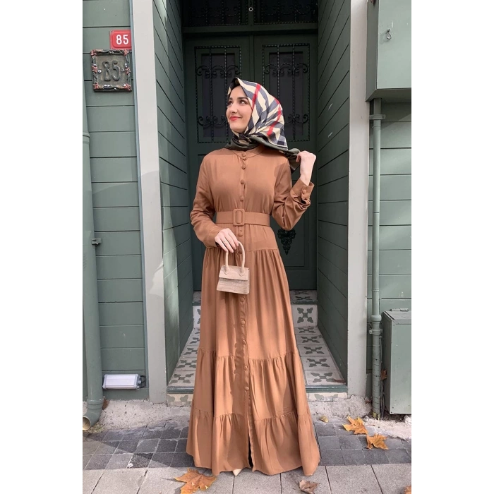 Moda Çizgi Tesettür Elbise