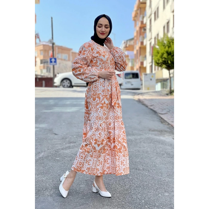 Moda Çizgi Tesettür Elbise