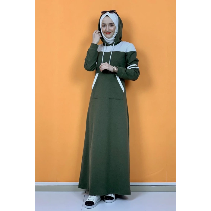 Moda Çizgi Tesettür Elbise