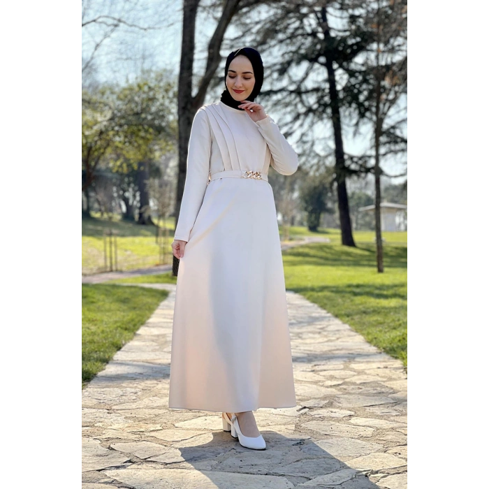 Moda Çizgi Tesettür Elbise