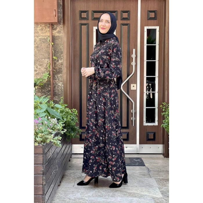 Moda Çizgi Tesettür Elbise