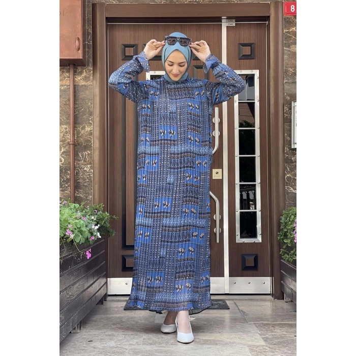 Moda Çizgi Tesettür Elbise