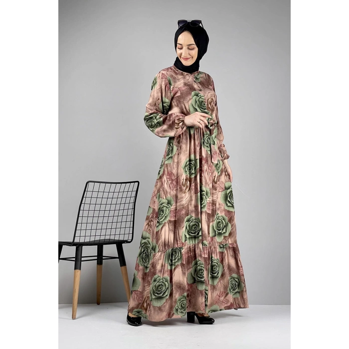 Moda Çizgi Tesettür Elbise