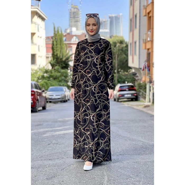 Moda Çizgi Tesettür Elbise