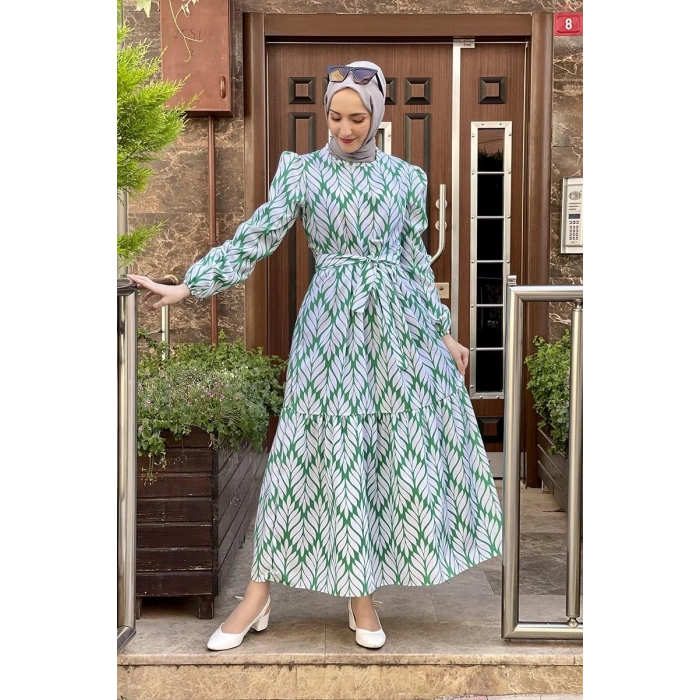 Moda Çizgi Tesettür Elbise