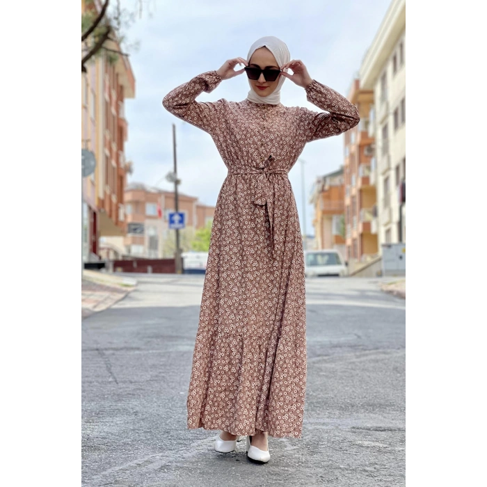 Moda Çizgi Tesettür Elbise