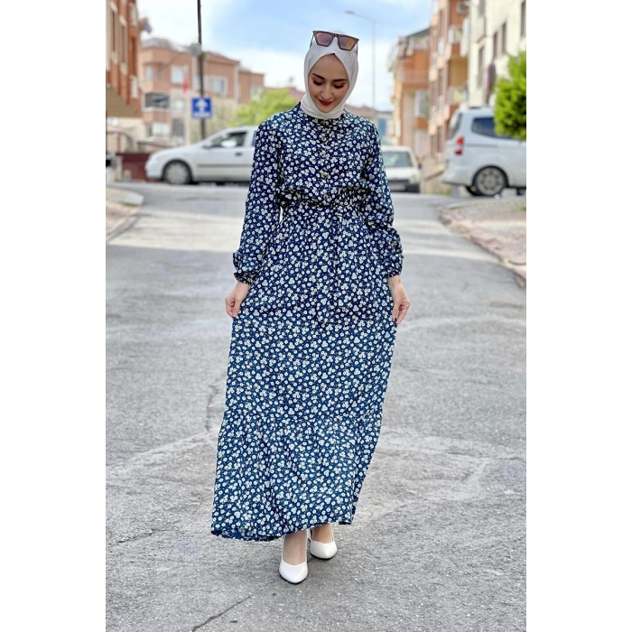 Moda Çizgi Tesettür Elbise