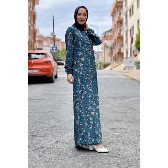 Moda Çizgi Tesettür Elbise