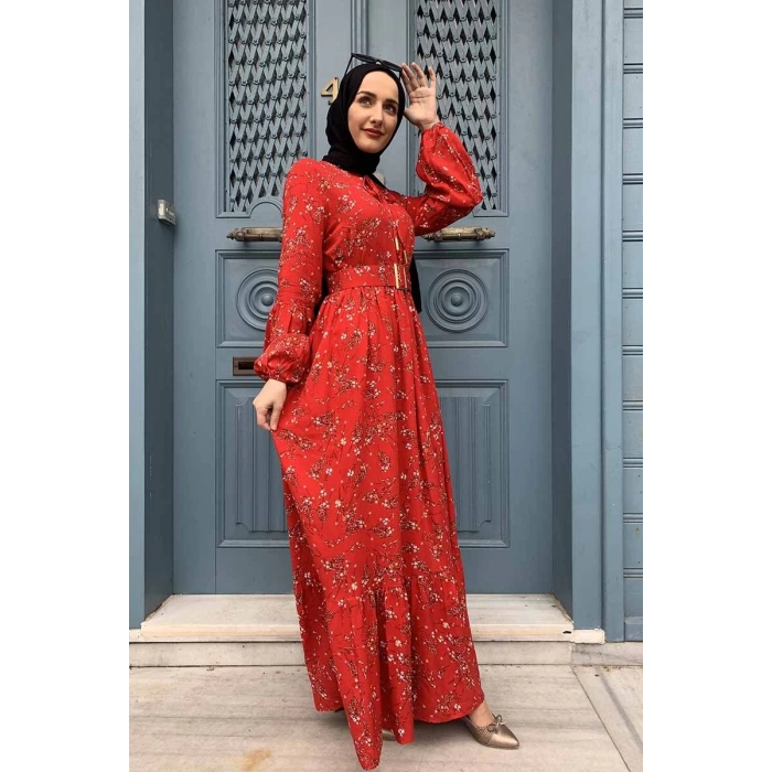 Moda Çizgi Tesettür Elbise