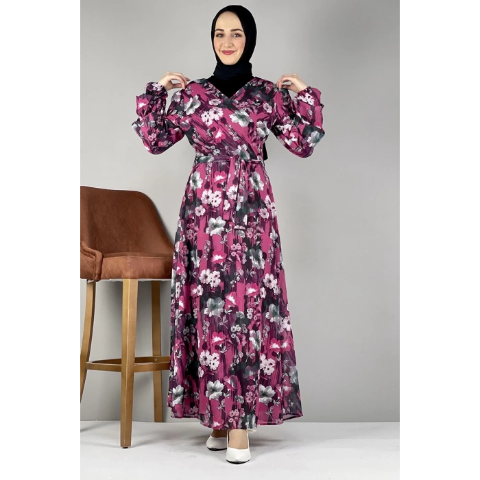 Moda Çizgi Tesettür Elbise