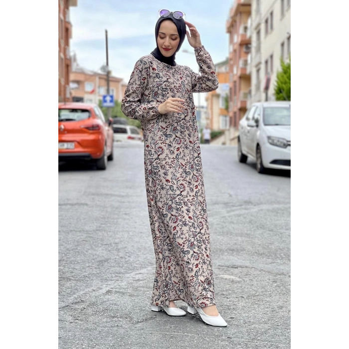 Moda Çizgi Tesettür Elbise