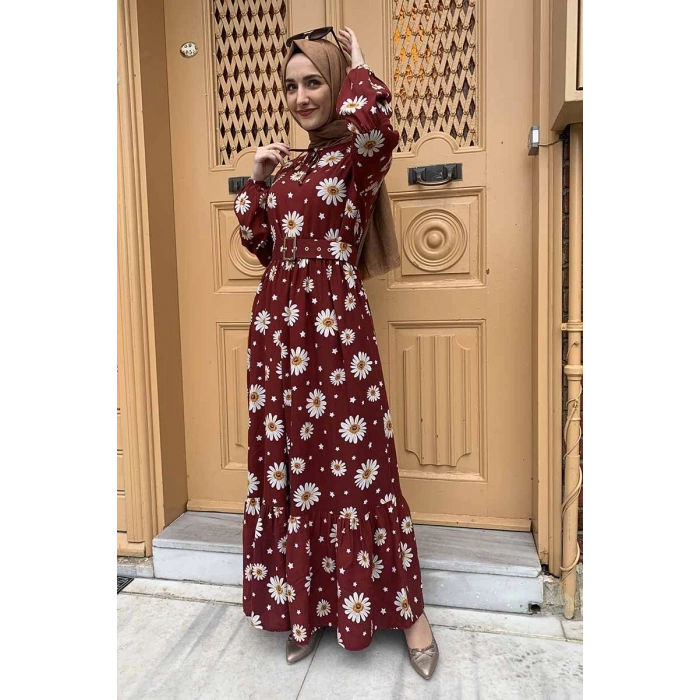 Moda Çizgi Tesettür Elbise