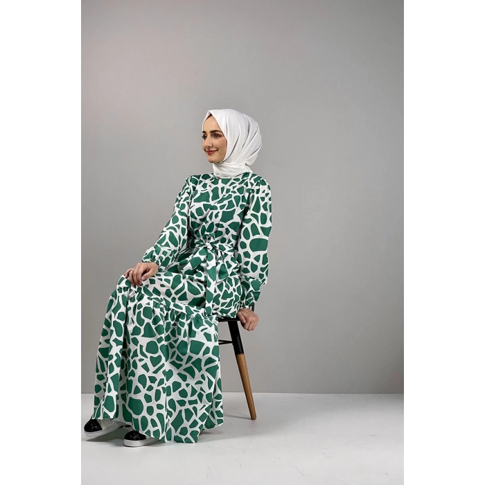 Moda Çizgi Tesettür Elbise