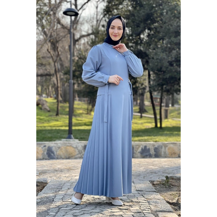 Moda Çizgi Tesettür Elbise