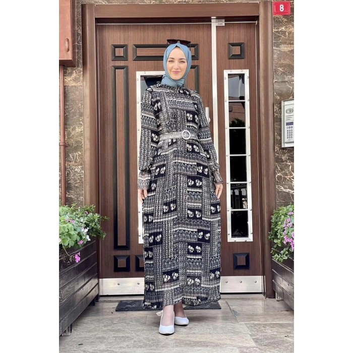 Moda Çizgi Tesettür Elbise