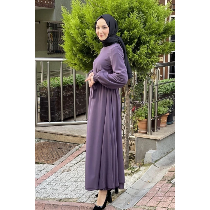 Moda Çizgi Tesettür Elbise