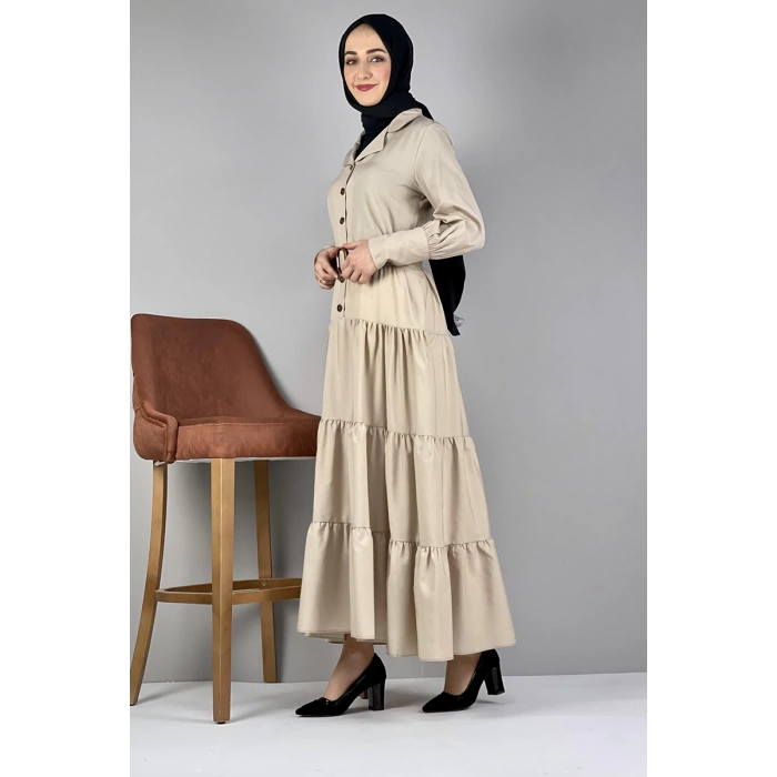 Moda Çizgi Tesettür Elbise