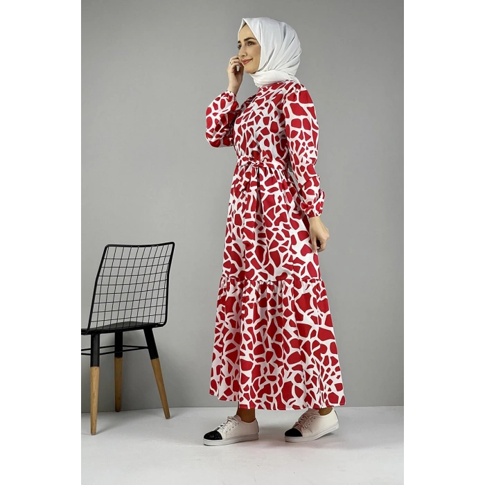 Moda Çizgi Tesettür Elbise