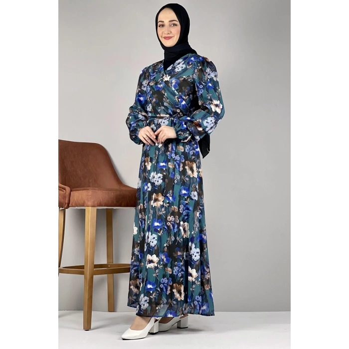 Moda Çizgi Tesettür Elbise