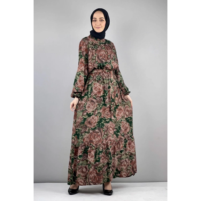 Moda Çizgi Tesettür Elbise