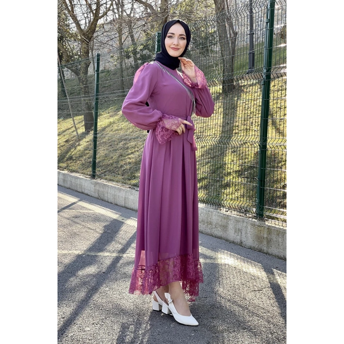 Moda Çizgi Tesettür Elbise