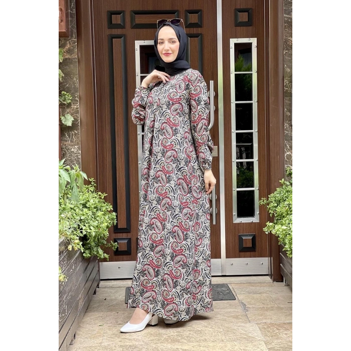 Moda Çizgi Tesettür Elbise