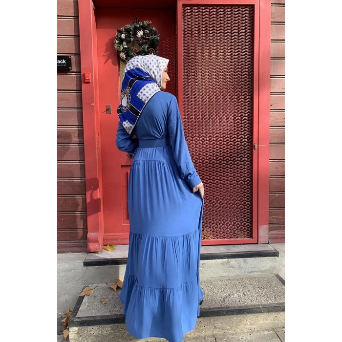 Moda Çizgi Tesettür Elbise