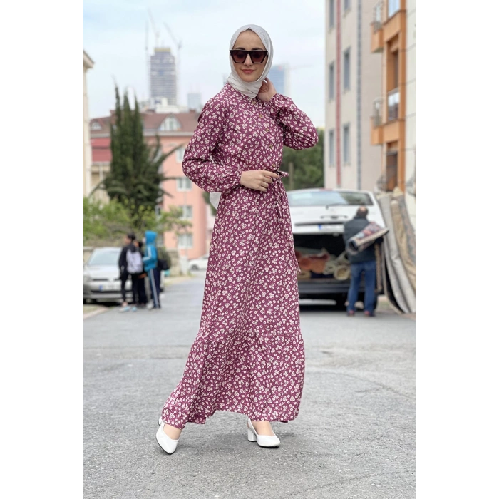 Moda Çizgi Tesettür Elbise