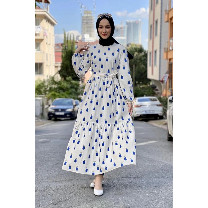 Moda Çizgi Tesettür Elbise