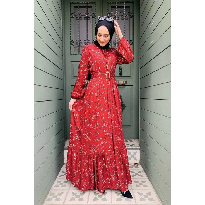 Moda Çizgi Tesettür Elbise