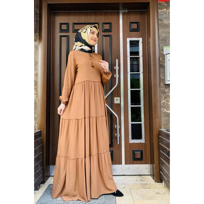 Moda Çizgi Tesettür Elbise