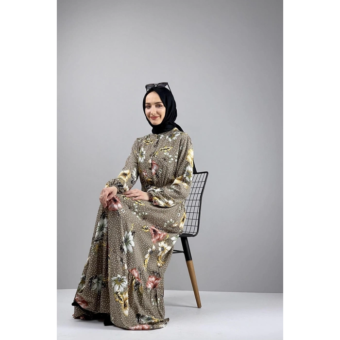 Moda Çizgi Tesettür Elbise