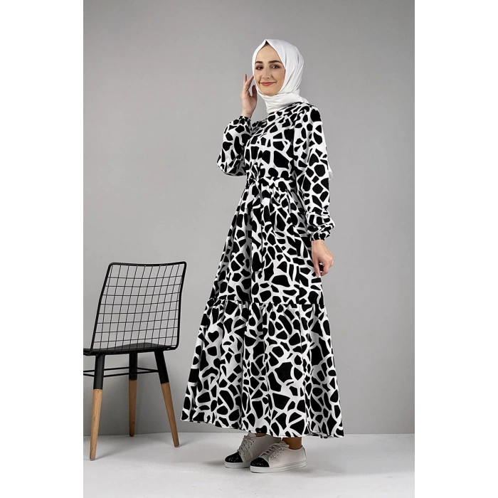 Moda Çizgi Tesettür Elbise