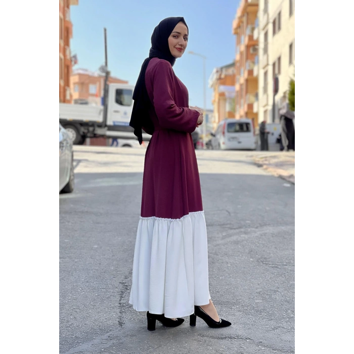 Moda Çizgi Tesettür Elbise