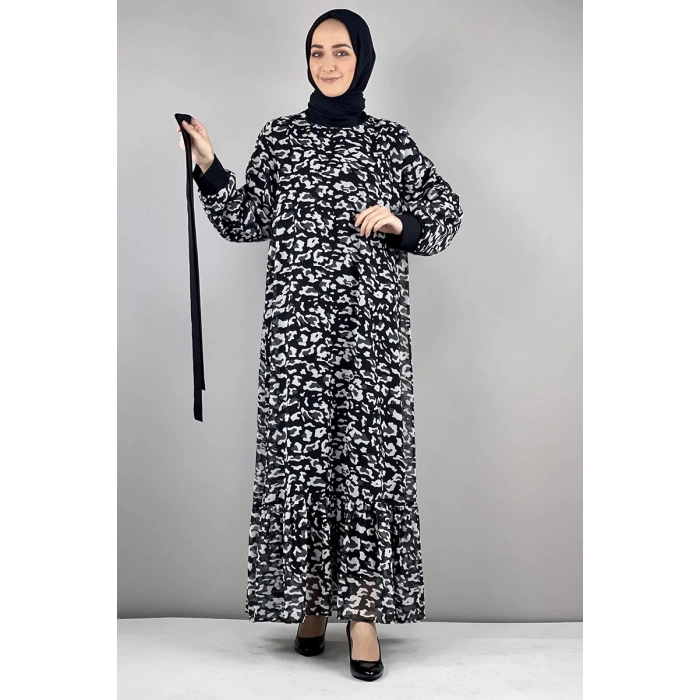 Moda Çizgi Tesettür Elbise