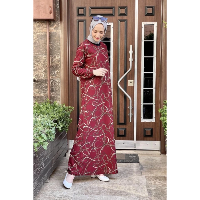 Moda Çizgi Tesettür Elbise