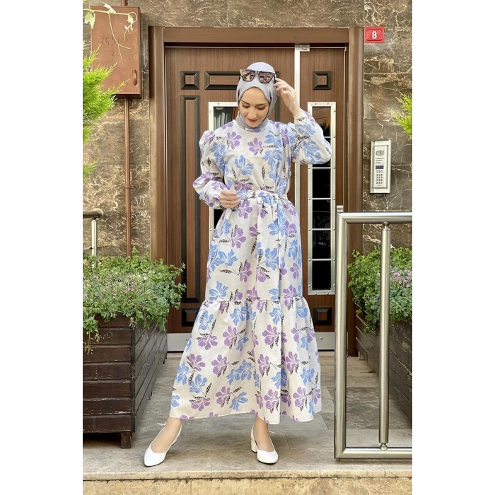 Moda Çizgi Tesettür Elbise