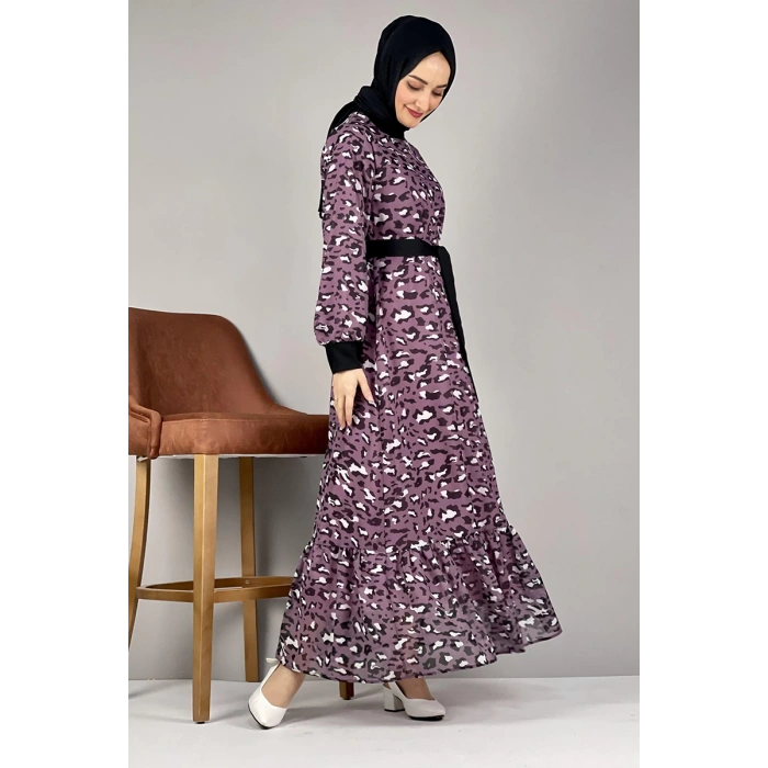 Moda Çizgi Tesettür Elbise