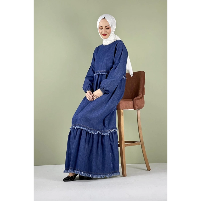 Moda Çizgi Tesettür Elbise