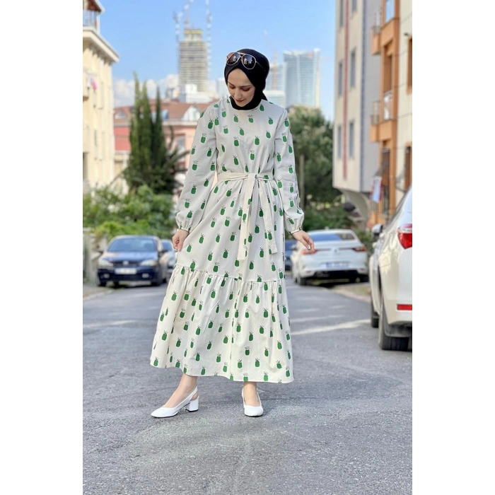 Moda Çizgi Tesettür Elbise