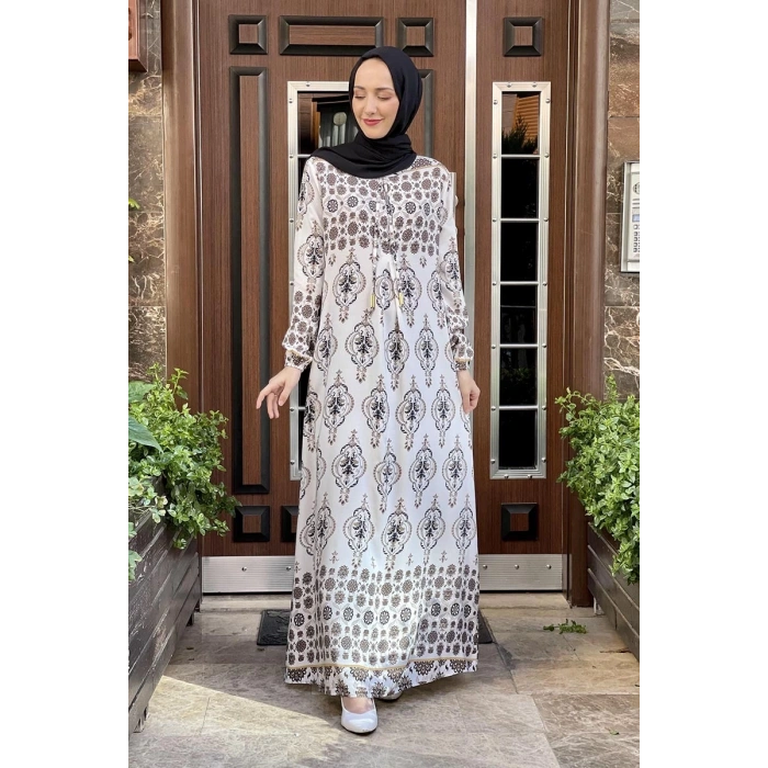 Moda Çizgi Tesettür Elbise