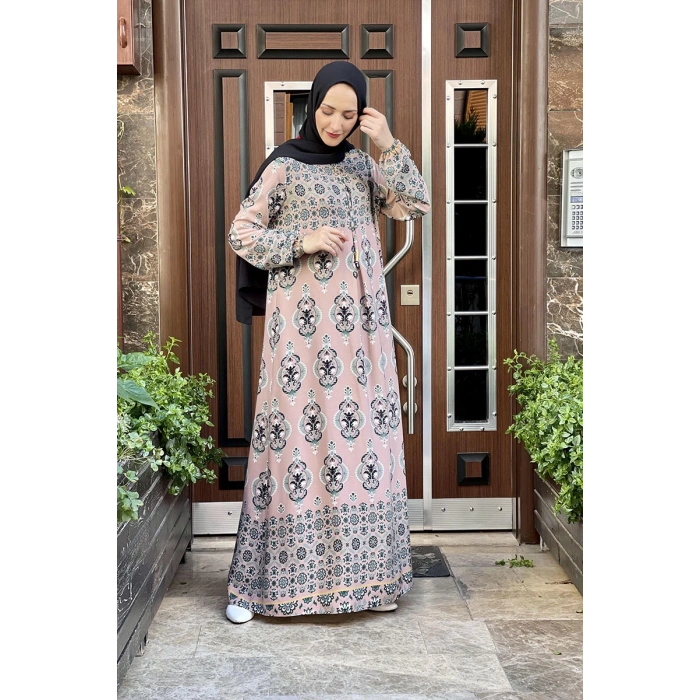 Moda Çizgi Tesettür Elbise