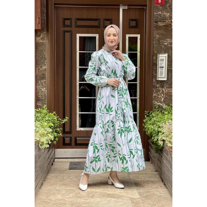 Moda Çizgi Tesettür Elbise