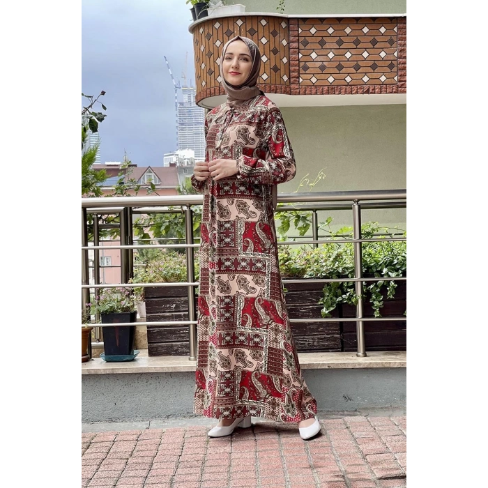 Moda Çizgi Tesettür Elbise