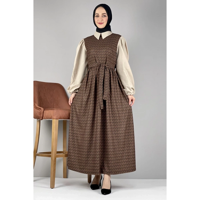 Moda Çizgi Tesettür Elbise