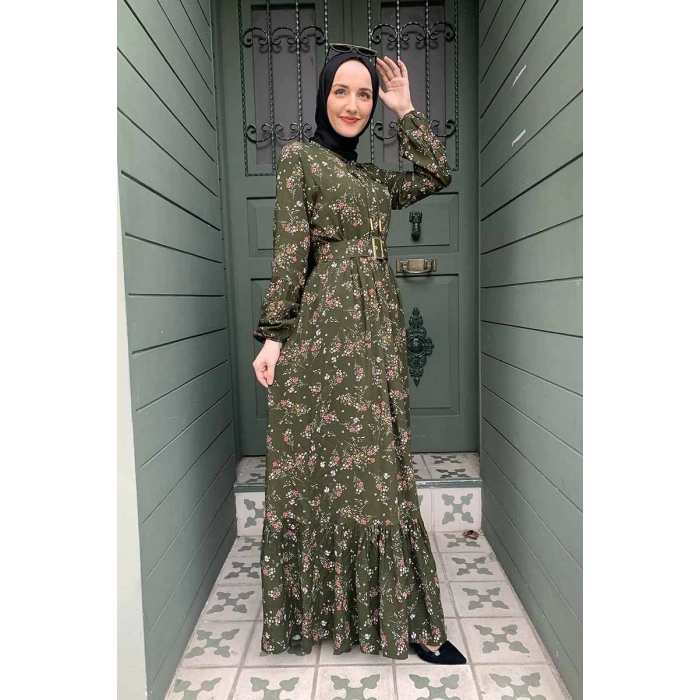 Moda Çizgi Tesettür Elbise