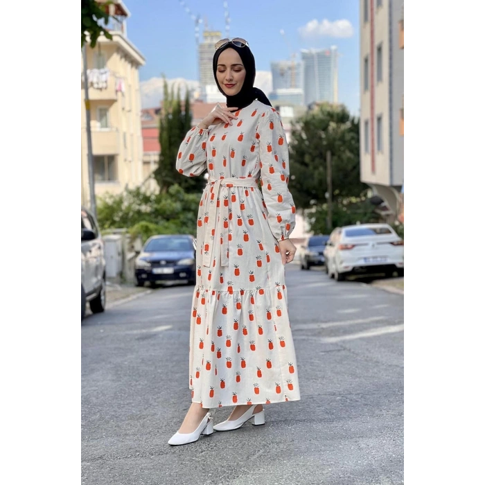 Moda Çizgi Tesettür Elbise