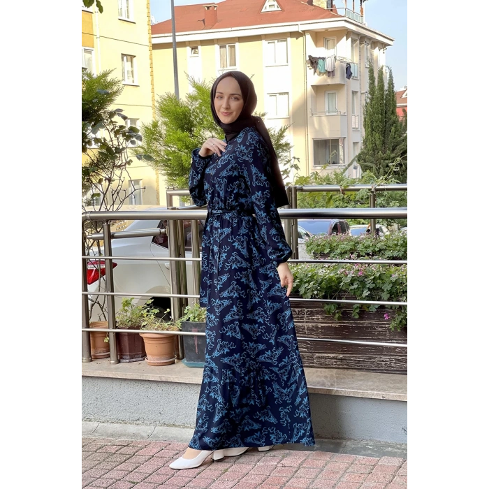 Moda Çizgi Tesettür Elbise
