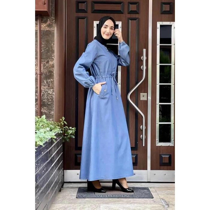 Moda Çizgi Tesettür Elbise