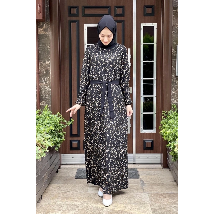 Moda Çizgi Tesettür Elbise